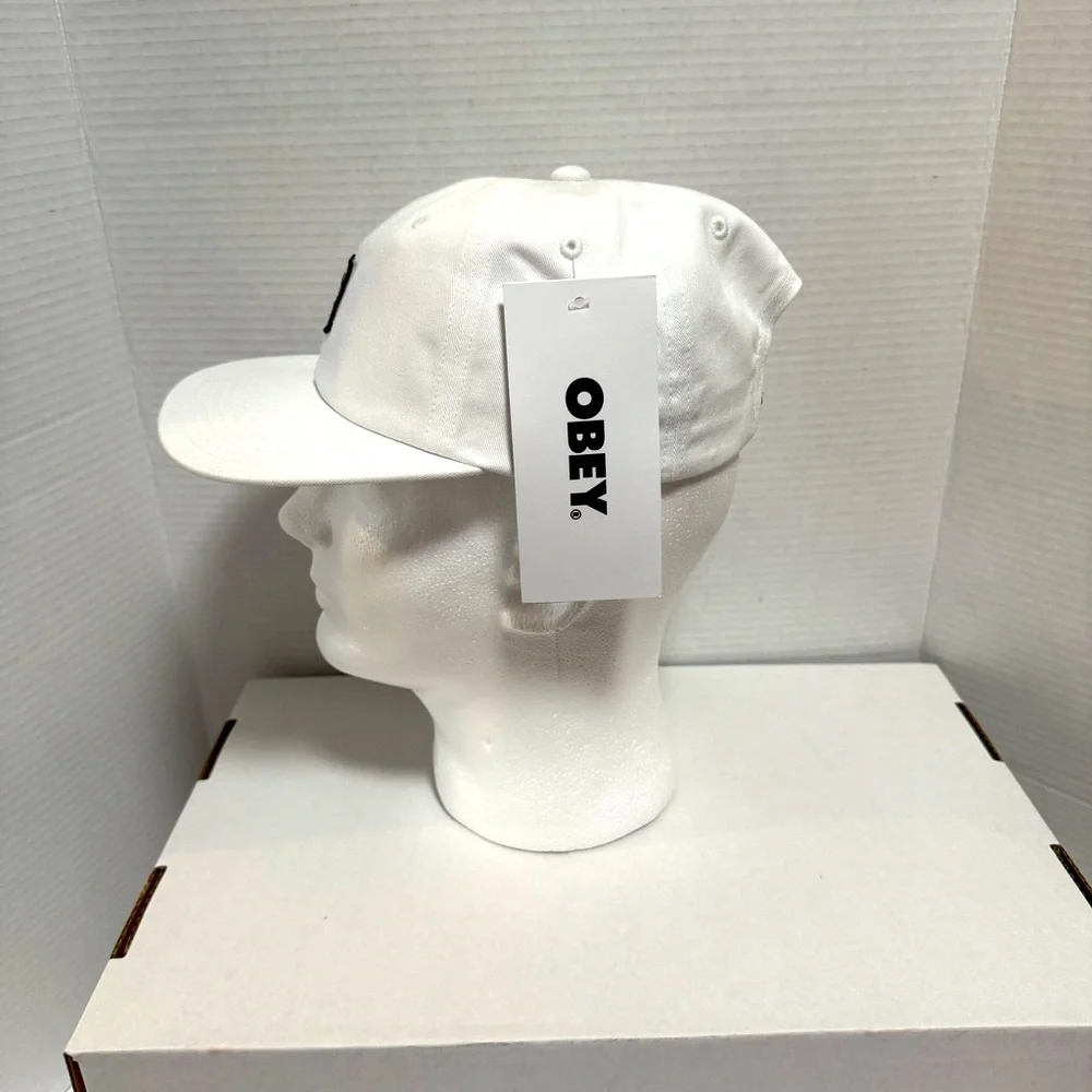 White Obey adjustable hat new - Picture 3 of 9